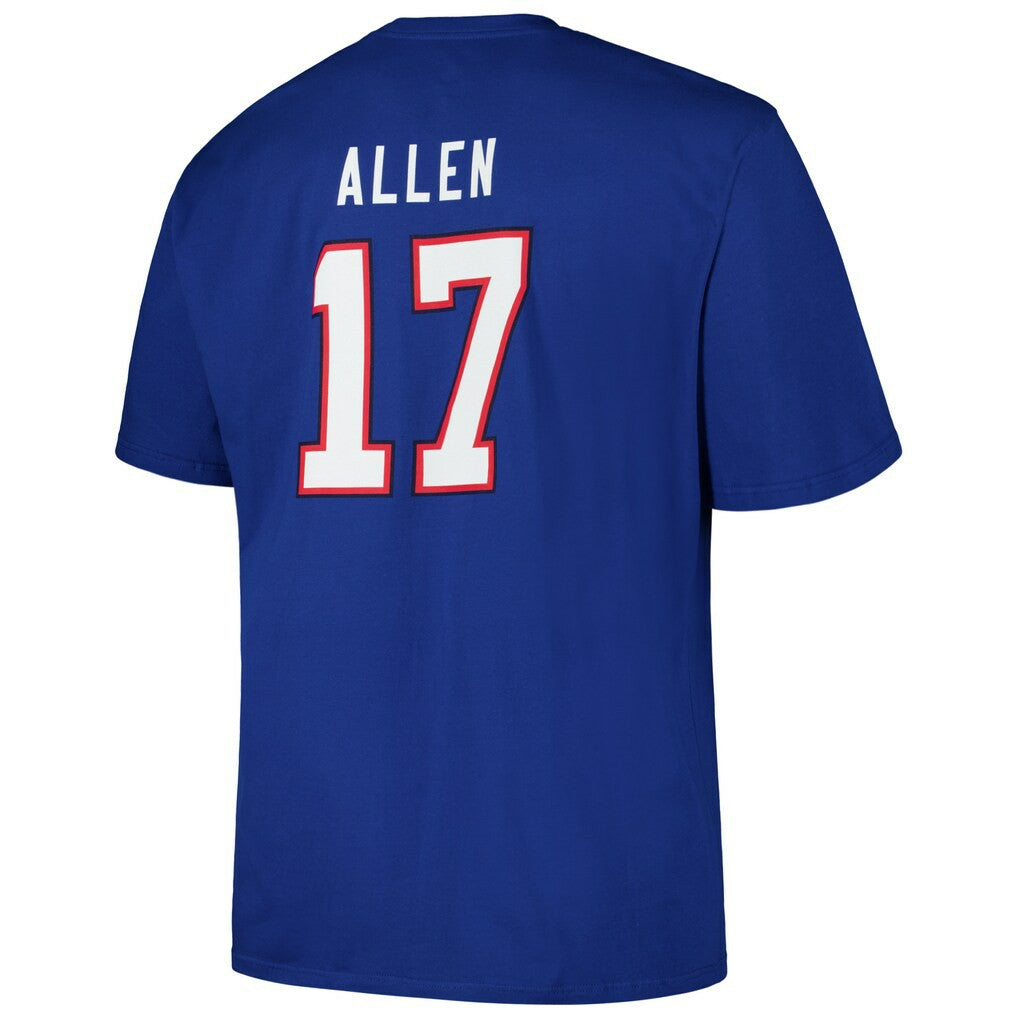 Josh Allen  Big & Tall Player Name & Number T-Shirt - Buffalo Bills T-shirts