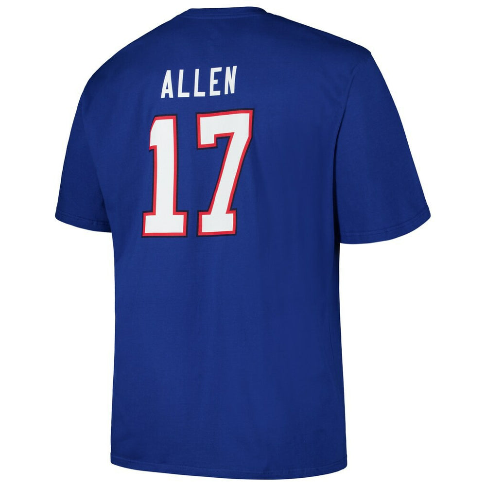 Josh Allen  Big & Tall Player Name & Number T-Shirt - Buffalo Bills T-shirts