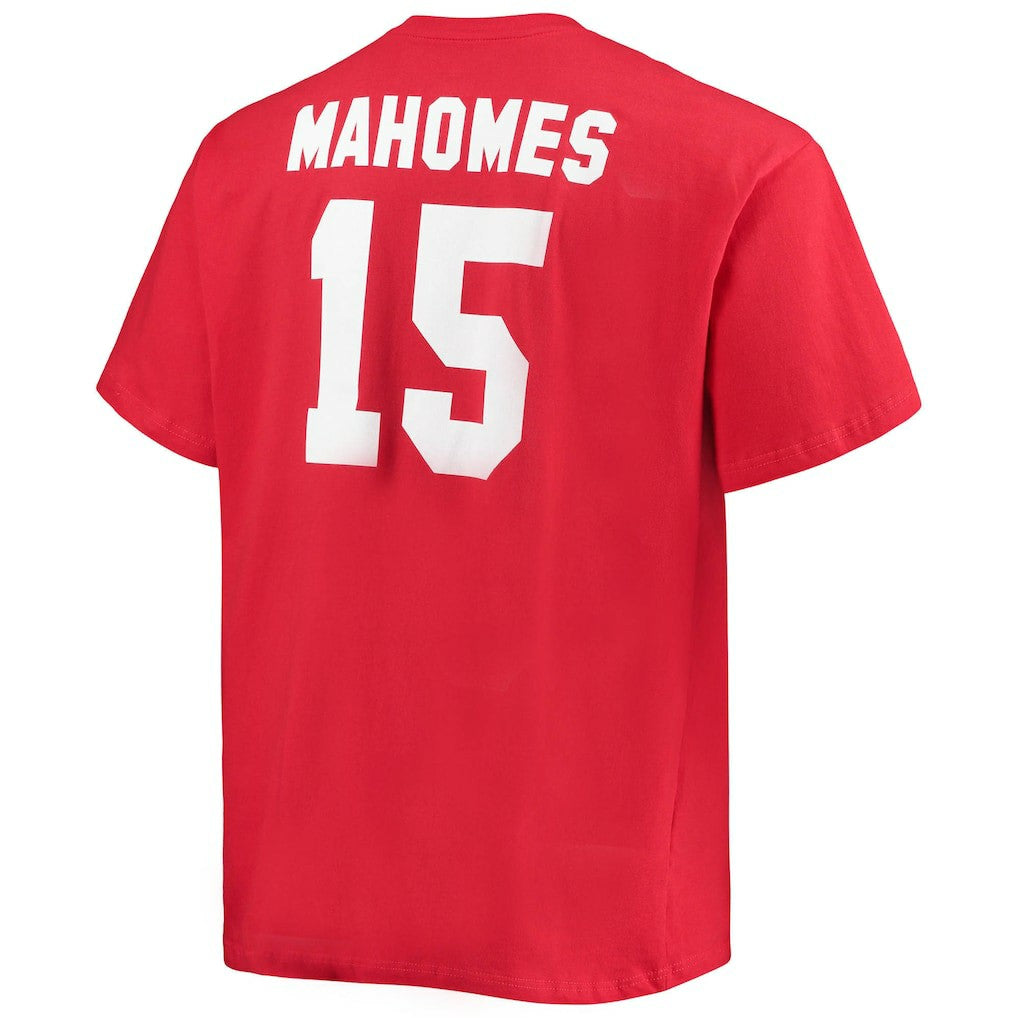 Patrick Mahomes  Big & Tall Player Name & Number T-Shirt - Kansas City Chiefs T-shirts