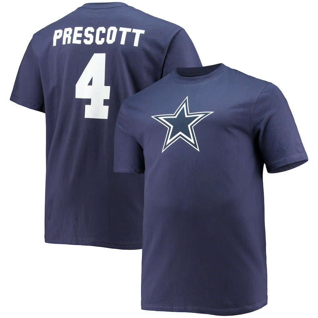 Dak Prescott  Big & Tall Player Name & Number T-Shirt - Dallas Cowboys T-shirts