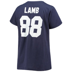 CeeDee Lamb  Women's Plus Size Name & Number V-Neck T-Shirt - Dallas Cowboys T-shirts
