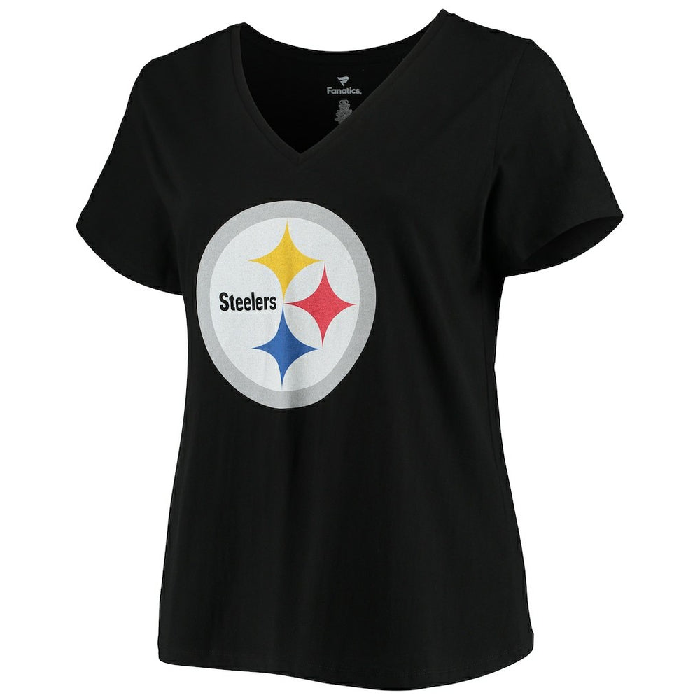 T.J. Watt  Women's Plus Size Name & Number V-Neck T-Shirt - Pittsburgh Steelers T-shirts