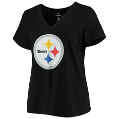 T.J. Watt  Women's Plus Size Name & Number V-Neck T-Shirt - Pittsburgh Steelers T-shirts