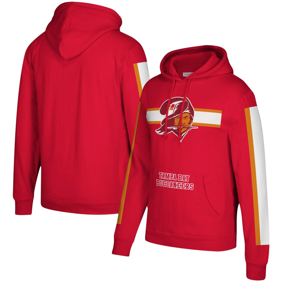 Three Stripe Pullover Hoodie - Tampa Bay Buccaneers Hoodies