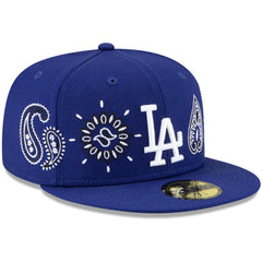 Royal Los Angeles Dodgers New Era Paisley Elements 59FIFTY Fitted Hat