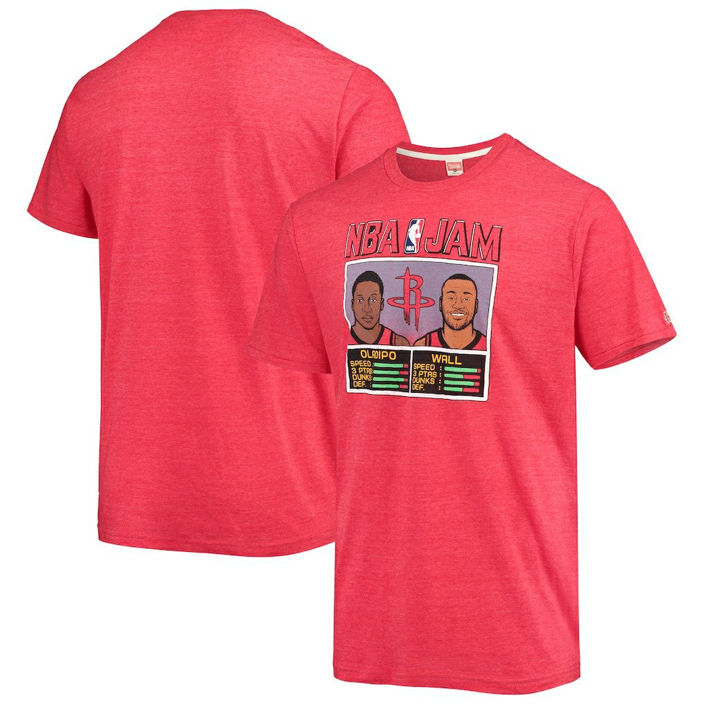 John Wall & Victor Oladipo Houston Rockets Homage NBA Jam Tri-Blend T-Shirt