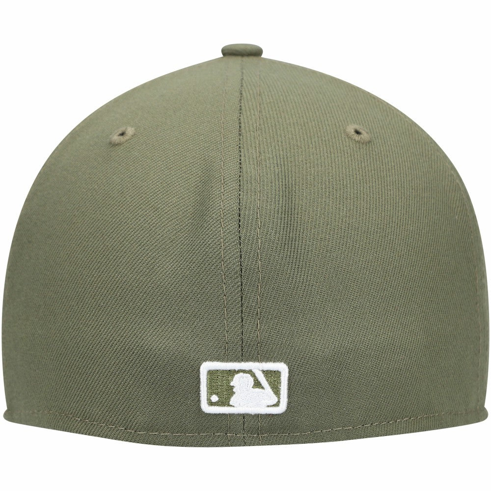 Olive Milwaukee Brewers New Era White Logo 59FIFTY Fitted Hat