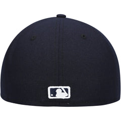 Navy Milwaukee Brewers New Era White Logo 59FIFTY Fitted Hat