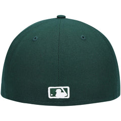 Green Milwaukee Brewers New Era White Logo 59FIFTY Fitted Hat