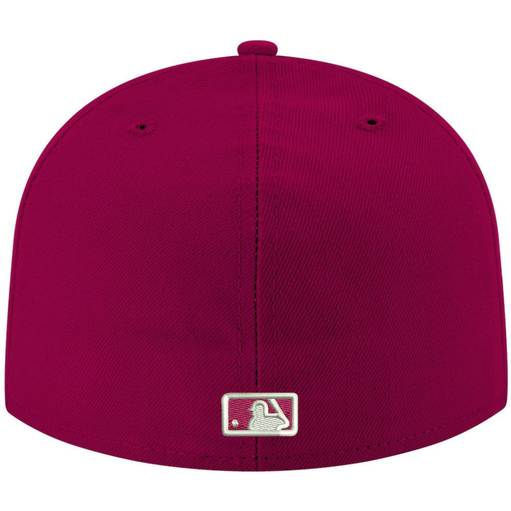 Cardinal Chicago White Sox New Era White Logo 59FIFTY Fitted Hat