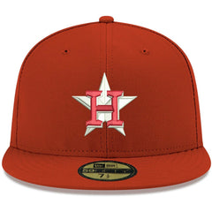 Red Houston Astros New Era White Logo 59FIFTY Fitted Hat