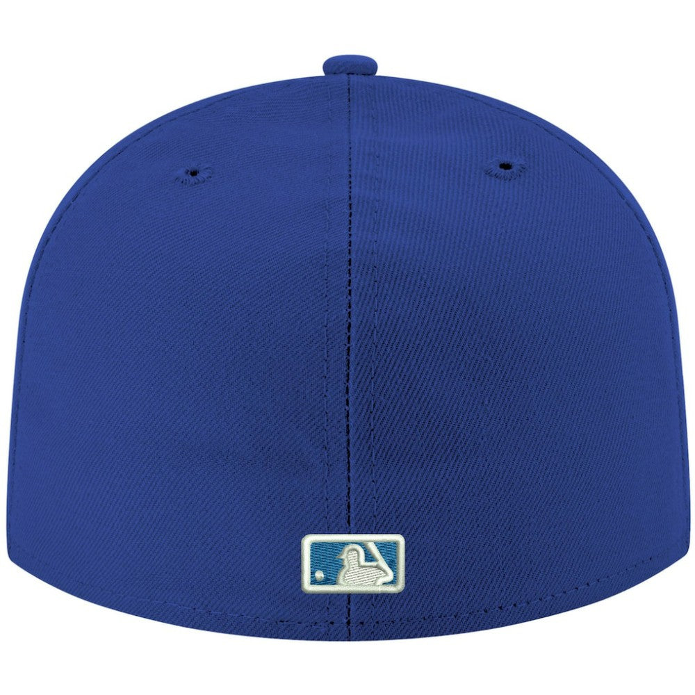 Royal Tampa Bay Rays New Era White Logo 59FIFTY Fitted Hat