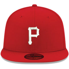 Red Pittsburgh Pirates New Era White Logo 59FIFTY Fitted Hat
