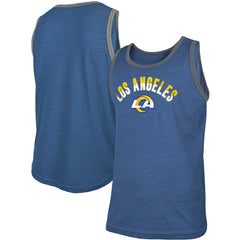 Ringer Tri-Blend Tank Top - Los Angeles Rams Tops