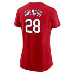 Red Nolan Arenado St. Louis Cardinals Nike Women's Name & Number T-Shirt