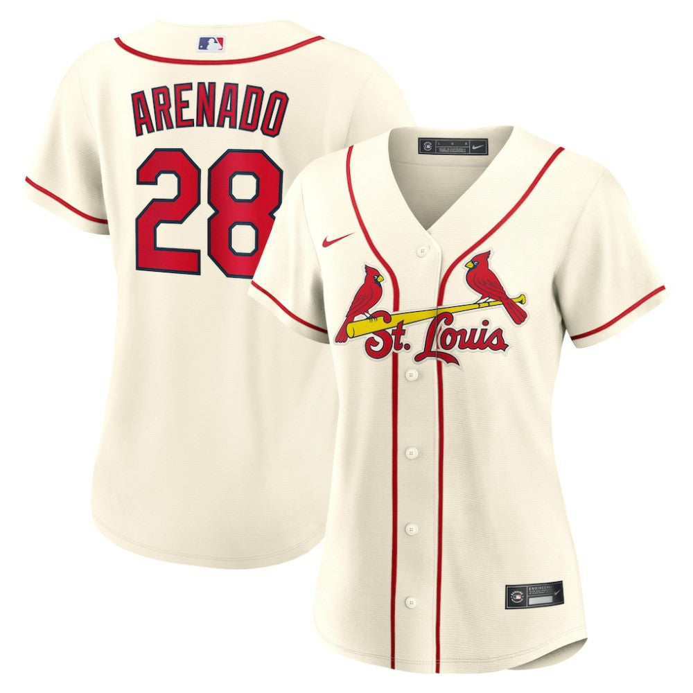 Cream Nolan Arenado St. Louis Cardinals Nike Women's Alternate Replica Player Jersey