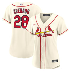 Cream Nolan Arenado St. Louis Cardinals Nike Women's Alternate Replica Player Jersey