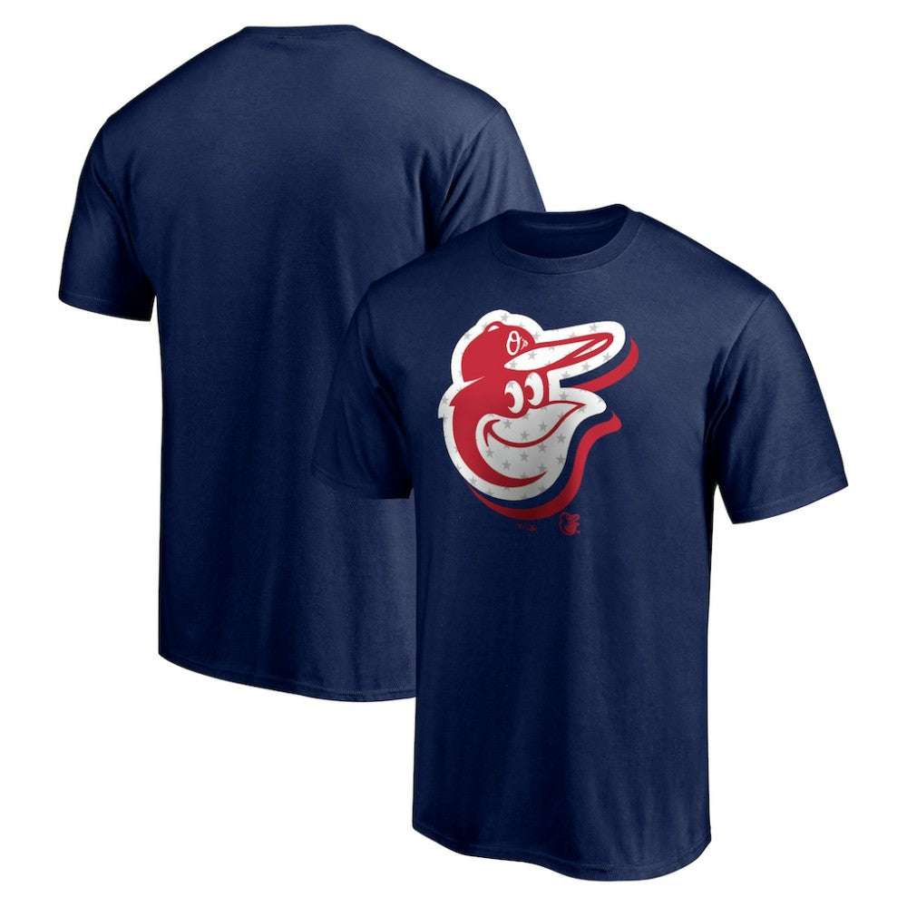 Navy Baltimore Orioles Red White and Team T-Shirt