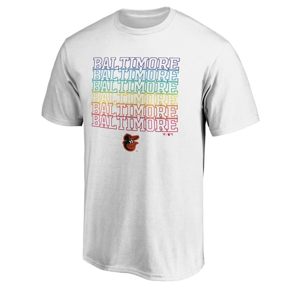 White Baltimore Orioles City Pride T-Shirt