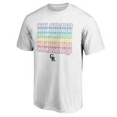 White Colorado Rockies City Pride T-Shirt