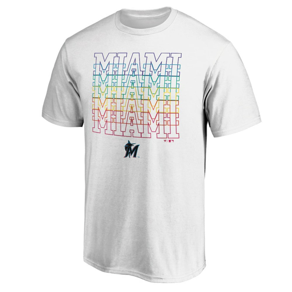White Miami Marlins City Pride T-Shirt