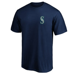 Navy Seattle Mariners Number One Dad T-Shirt