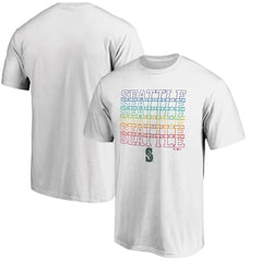 White Seattle Mariners City Pride T-Shirt