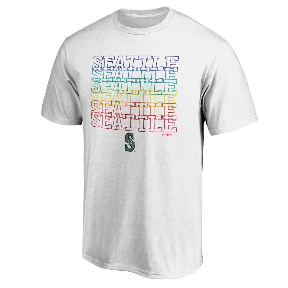 White Seattle Mariners City Pride T-Shirt