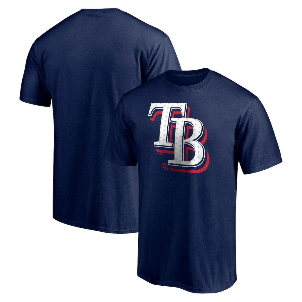 Navy Tampa Bay Rays Red White and Team T-Shirt