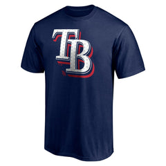 Navy Tampa Bay Rays Red White and Team T-Shirt