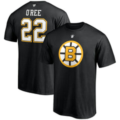 NHL Willie O'Ree Boston Bruins Fanatics Authentic Stack Retired Player Name & Number T-Shirt