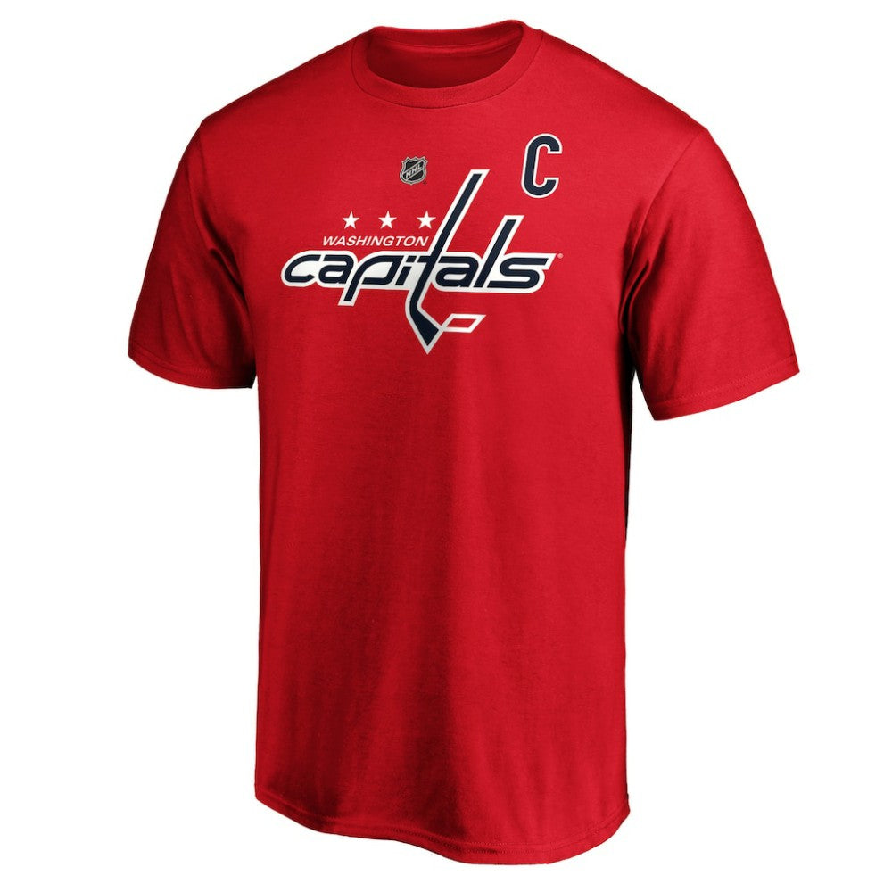 NHL Alexander Ovechkin Washington Capitals Fanatics Big & Tall Captain Patch Name & Number T-Shirt