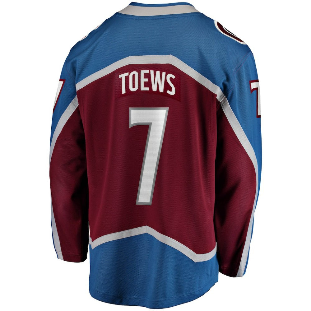 NHL Devon Toews Colorado Avalanche Fanatics Home Breakaway Player Jersey