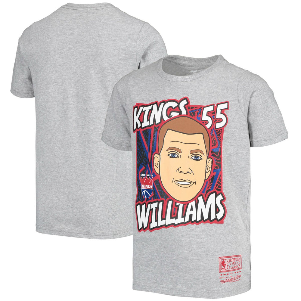 Mitchell & Ness Jason Williams Sacramento Kings Youth Hardwood Classics King of the Court Player T-Shirt