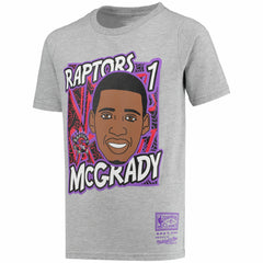 Mitchell & Ness Tracy McGrady Toronto Raptors Youth Hardwood Classics King of the Court Player T-Shirt
