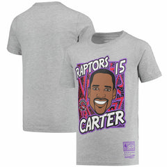 Mitchell & Ness Vince Carter Toronto Raptors Youth Hardwood Classics King of the Court Player T-Shirt