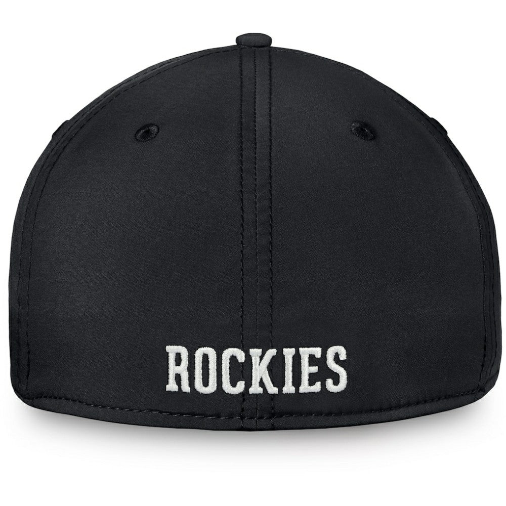 Black/Purple Colorado Rockies Fanatics Core Flex Hat
