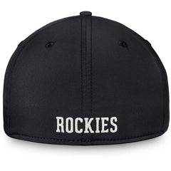 Black/Purple Colorado Rockies Fanatics Core Flex Hat