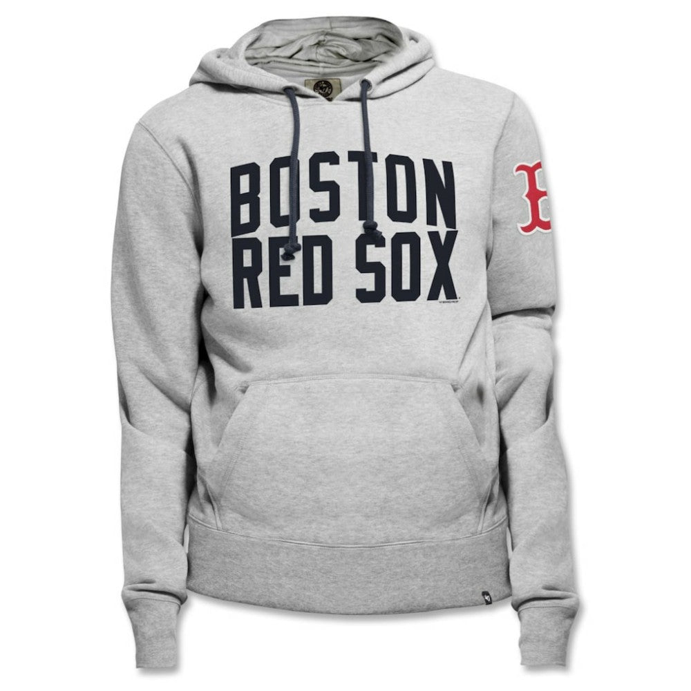 Gray Boston Red Sox '47 Gamebreak Cross Check Pullover Hoodie