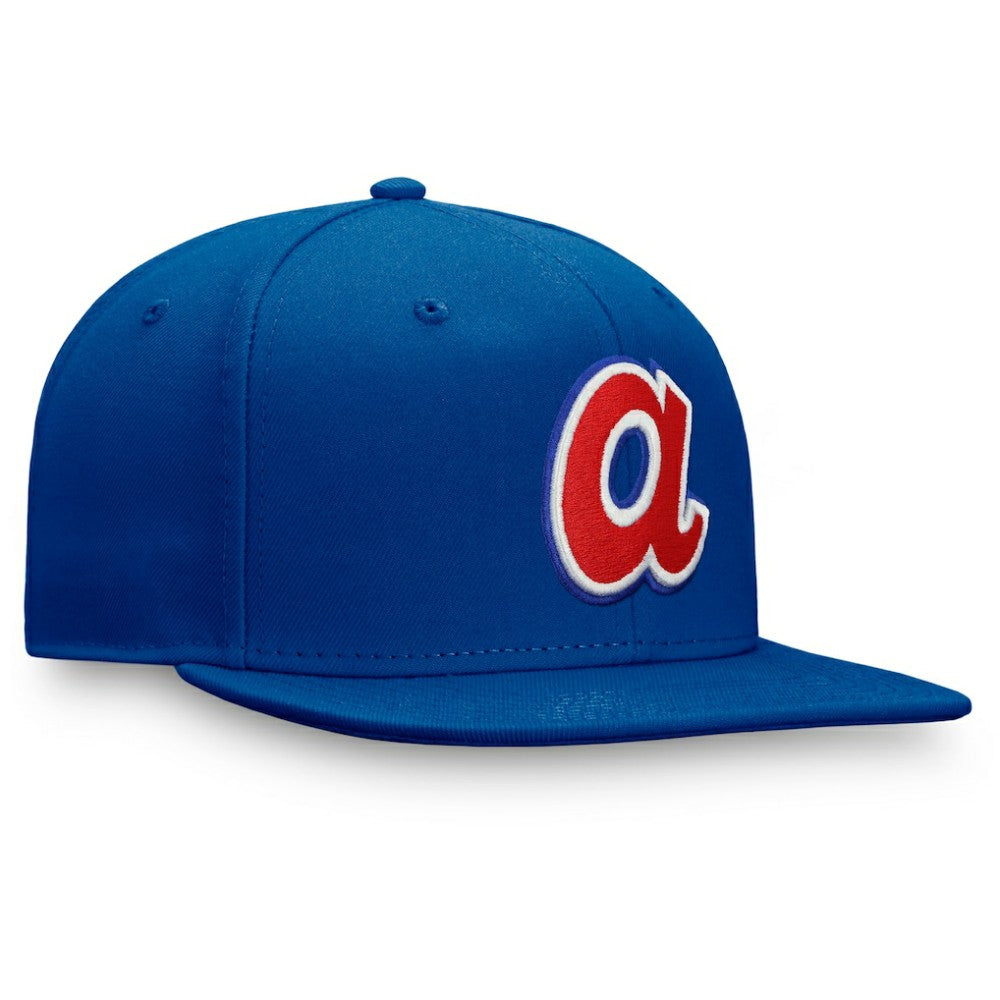 Royal Atlanta Braves Fanatics Cooperstown Collection Core Snapback Hat