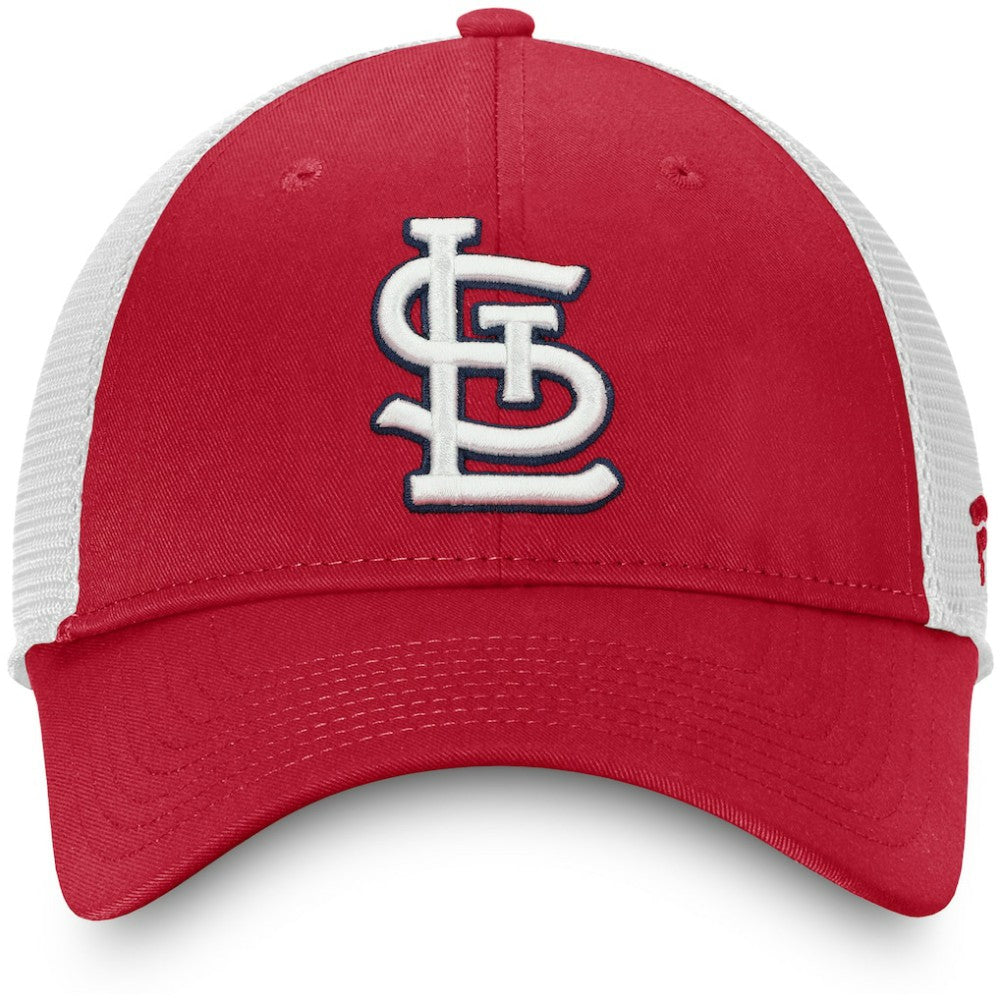 Red/White St. Louis Cardinals Fanatics Team Core Unstructured Trucker Adjustable Hat