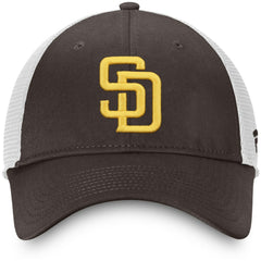 Brown/White San Diego Padres Fanatics Team Core Unstructured Trucker Adjustable Hat