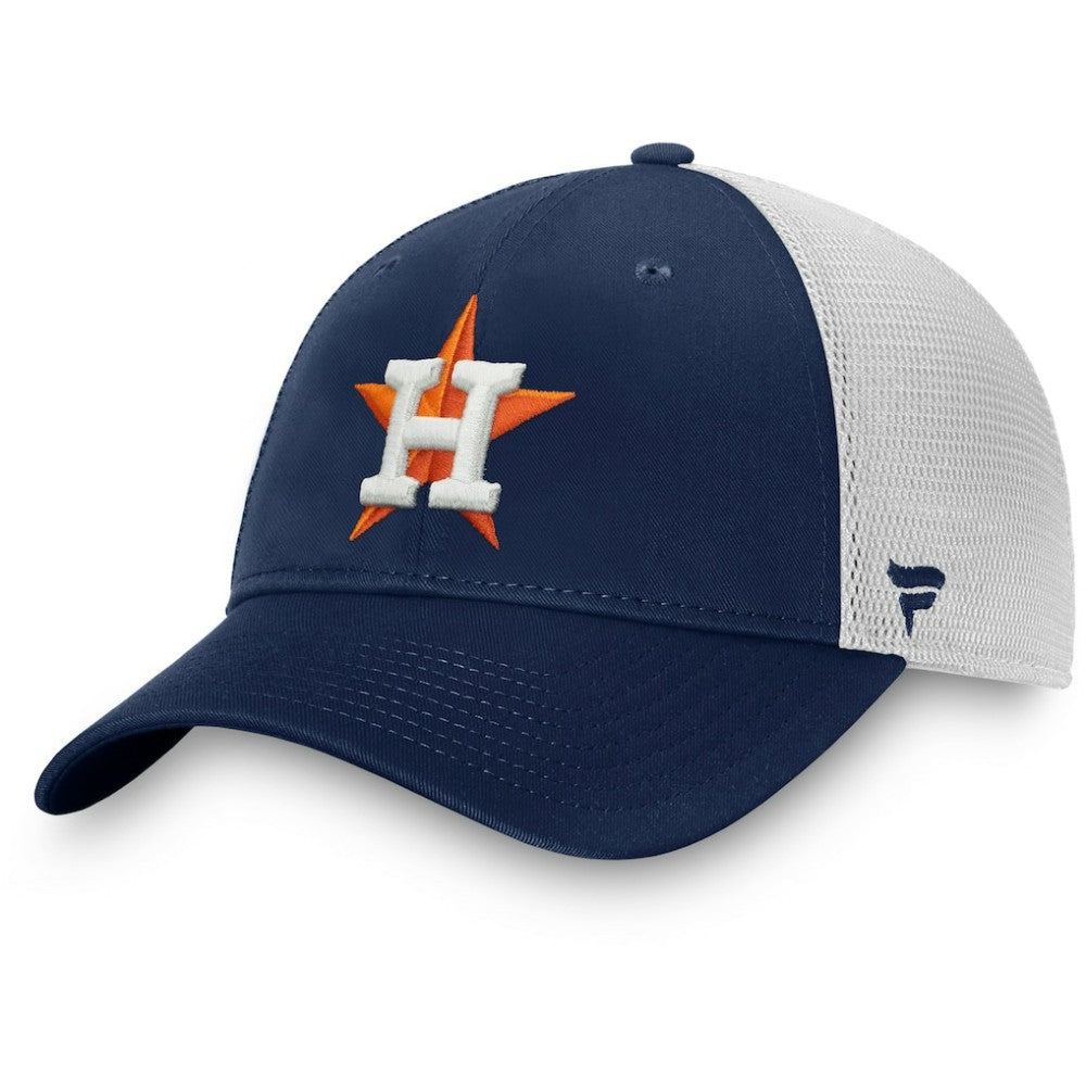 Navy/White Houston Astros Fanatics Team Core Unstructured Trucker Adjustable Hat