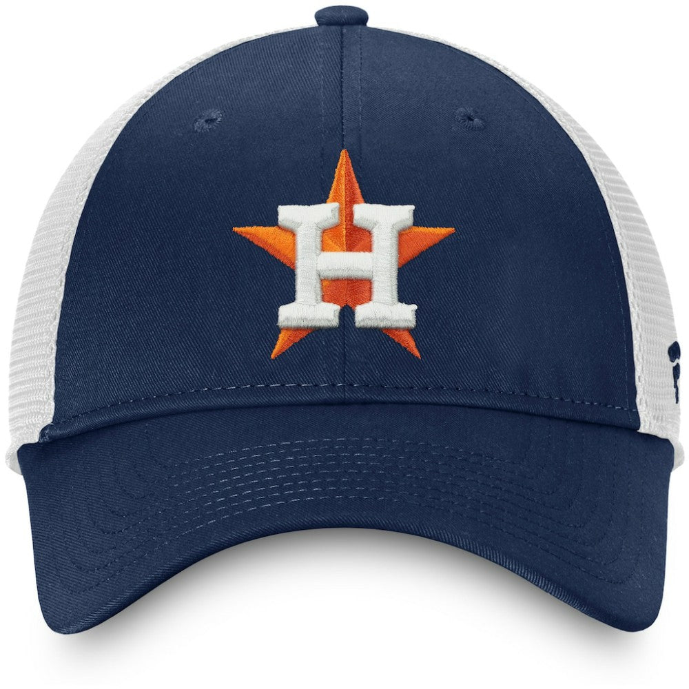 Navy/White Houston Astros Fanatics Team Core Unstructured Trucker Adjustable Hat