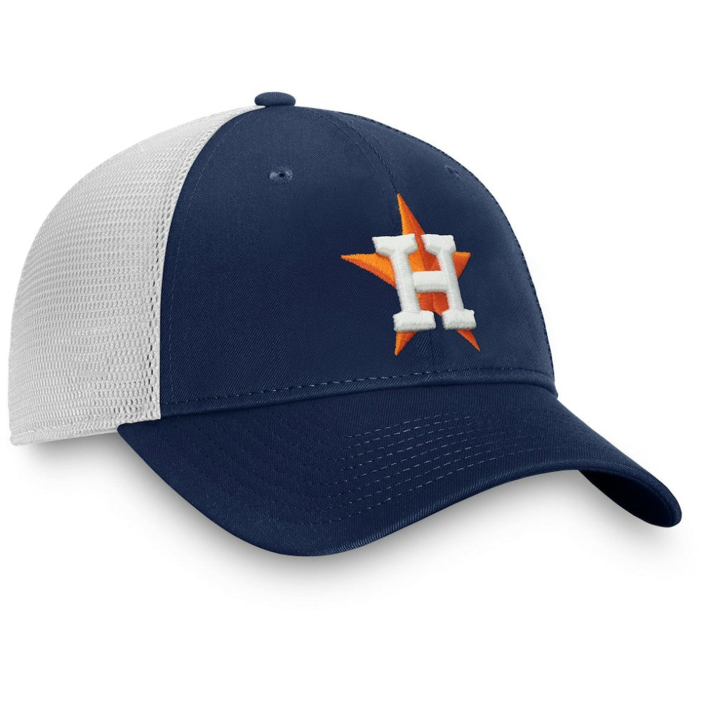 Navy/White Houston Astros Fanatics Team Core Unstructured Trucker Adjustable Hat
