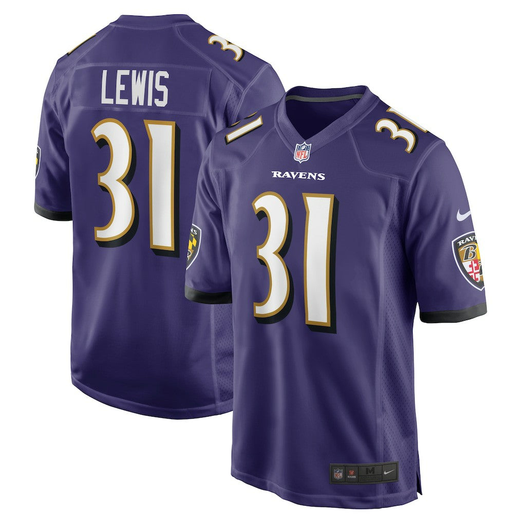 Jamal Lewis  Retired Player Game Jersey - Baltimore Ravens Jerseys