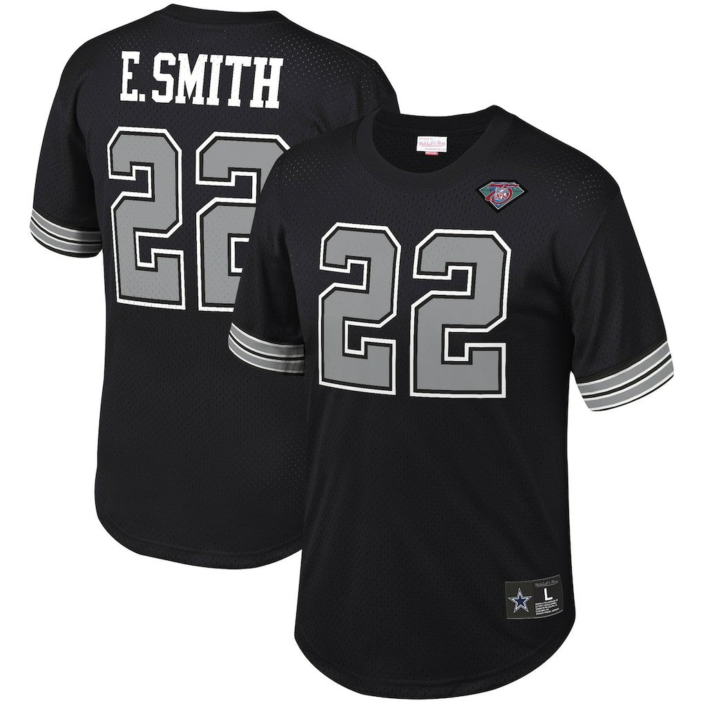 Emmitt Smith  Retired Player Name & Number Mesh Top - Dallas Cowboys Tops