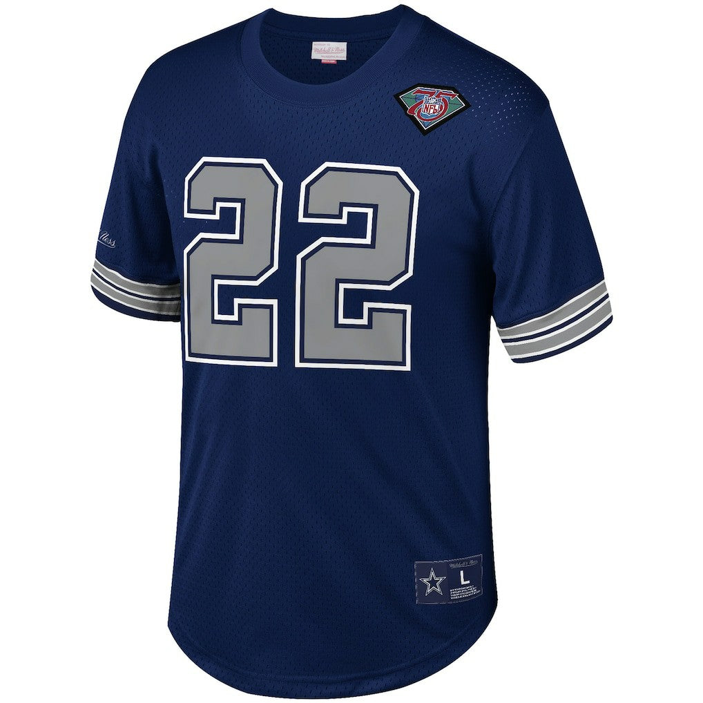 Emmitt Smith  Retired Player Name & Number Mesh Top - Dallas Cowboys Tops