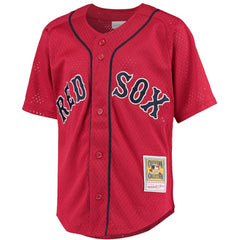 Red David Ortiz Boston Red Sox Mitchell & Ness Youth Cooperstown Collection Batting Practice Jersey