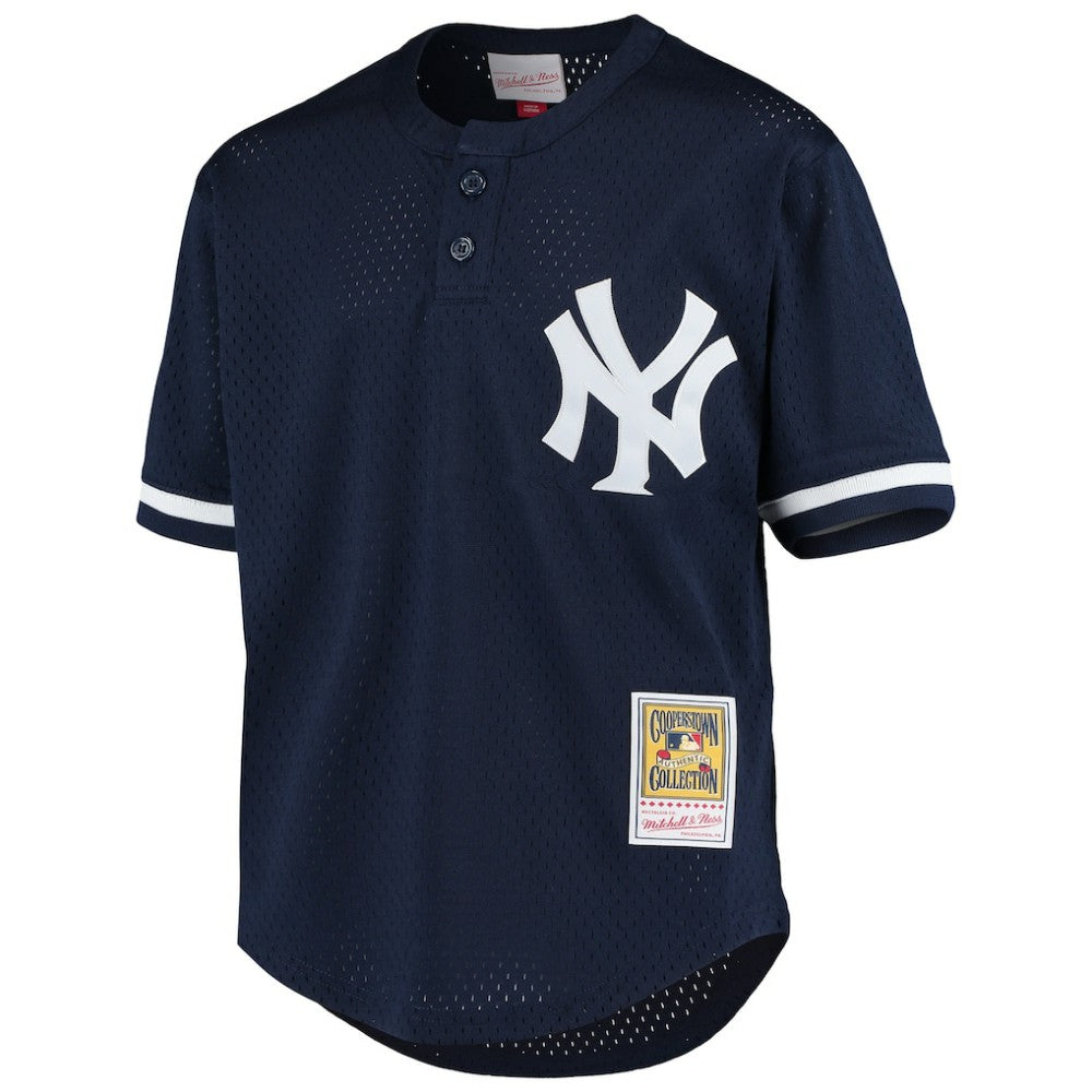 Navy Derek Jeter New York Yankees Mitchell & Ness Youth Cooperstown Collection Mesh Batting Practice Jersey